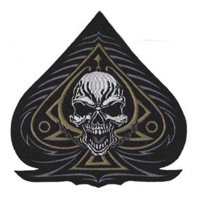 Ace Of Spades Skull Embroidered (Backpatch)